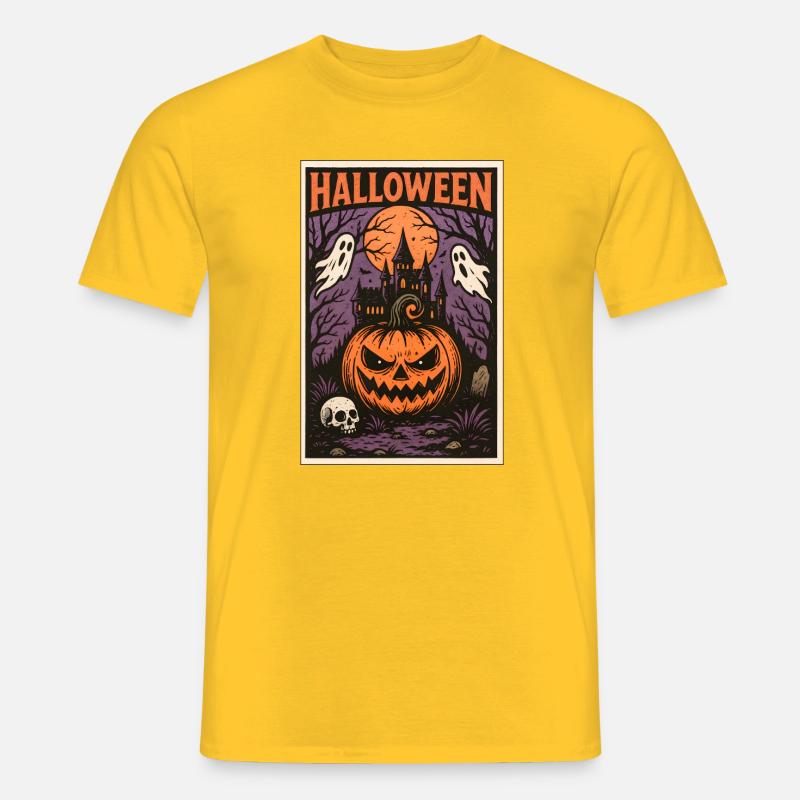 Classic Halloween - Männer T-Shirt - Gelb