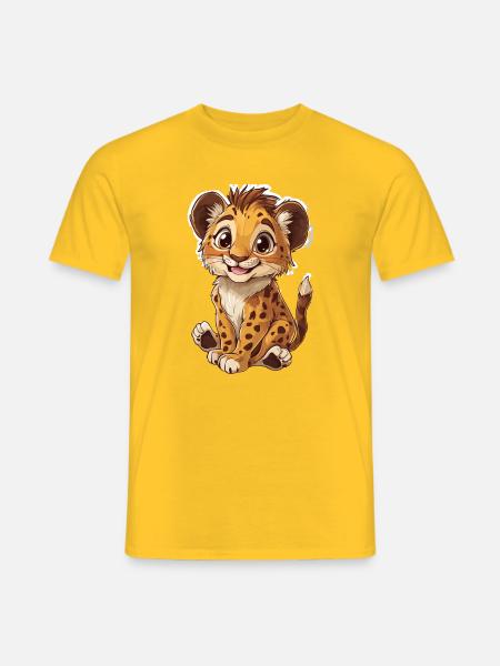 Lion - T-shirt homme - jaune