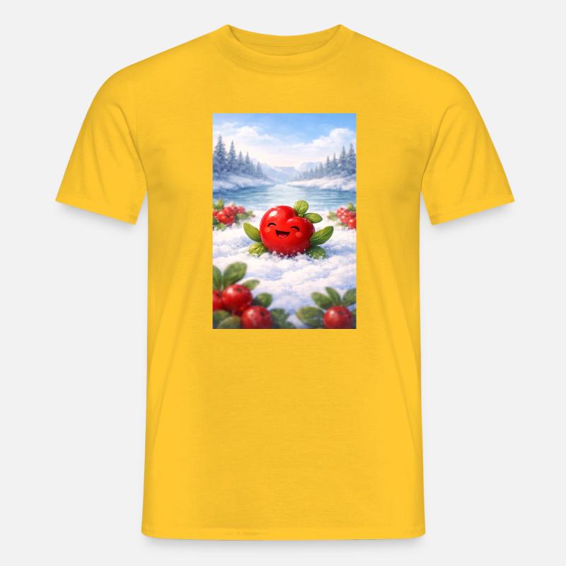 Priselbeere - Geschenke des Weiten Nordens - Männer T-Shirt - Gelb