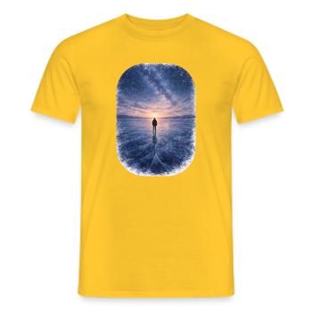 Weiter Norden - Männer T-Shirt - Gelb - Vorne - AI Model Male 178 dark (178cm)
