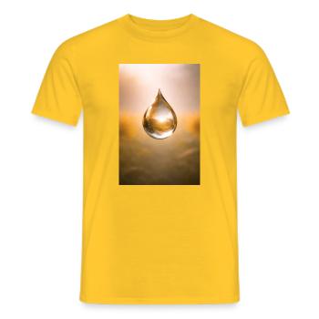 Transcendence - Men's T-Shirt - yellow - Front - AI Model Male 178 dark (178cm)