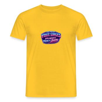 C'est pas aux vieux singes qu'on apprend... - T-shirt homme - jaune - Devant - AI Model Male 178 dark (178cm)
