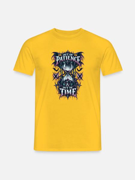 Aus Geduld Wird Zeit Gothic - Männer T-Shirt - Gelb
