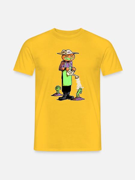 Jack O Lantern Jarinier - Männer T-Shirt - Gelb