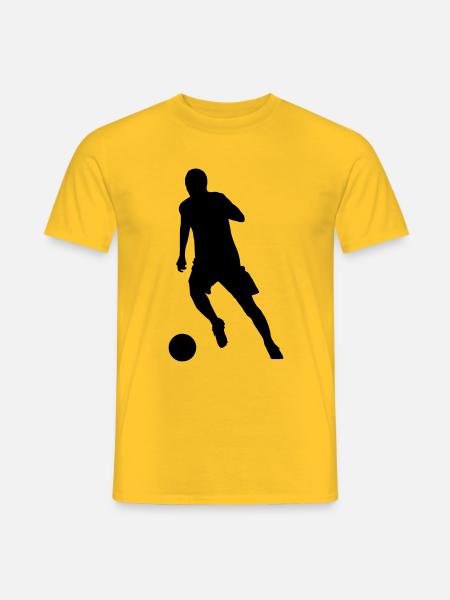 Fussball Soccer Football - Männer T-Shirt - Gelb