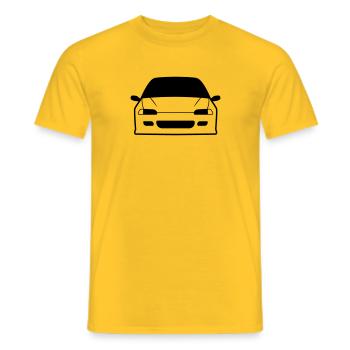 JDM Car eyes EG6 | T-shirts JDM - Men's T-Shirt - yellow - Front - AI Model Male 178 dark (178cm)