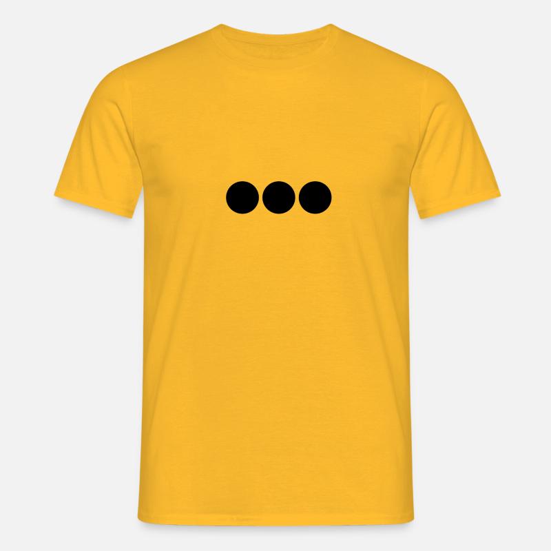 POINTS NOIRS - T-shirt Homme - jaune