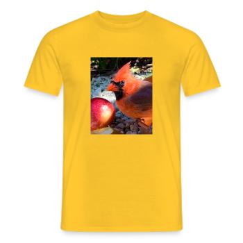 Nördlicher Kardinal - Männer T-Shirt - Gelb - Vorne - AI Model Male 178 dark (178cm)