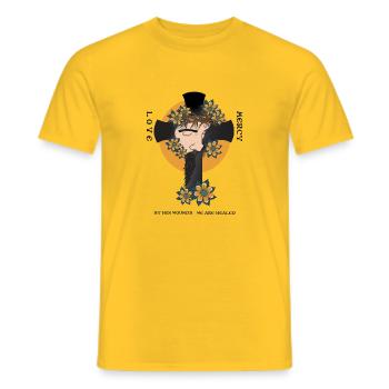 christ souffrant 2 - T-shirt homme - jaune - Devant - AI Model Male 178 dark (178cm)