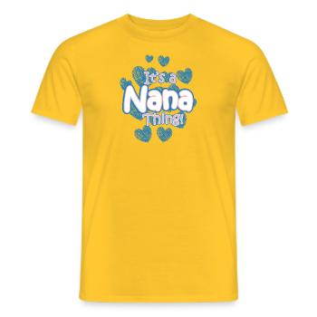 Großmutter Oma - Männer T-Shirt - Gelb - Vorne - AI Model Male 178 dark (178cm)