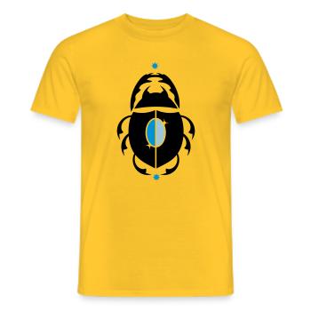 Skarabaeus Glückskäfer - T-shirt homme - jaune - Devant - AI Model Male 178 dark (178cm)