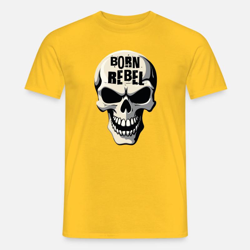 Schädel von Helfspawn - Männer T-Shirt - Gelb