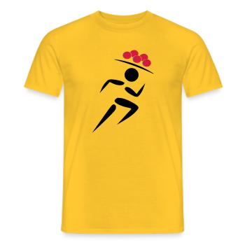 Blackforest Sport - Männer T-Shirt - Gelb - Vorne - AI Model Male 178 dark (178cm)