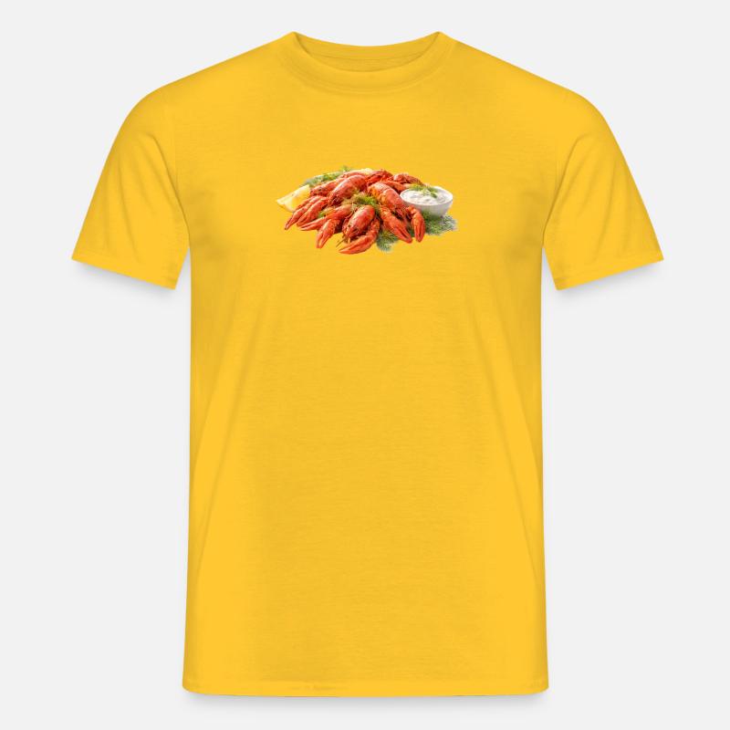 Flusskrebse  - Männer T-Shirt - Gelb