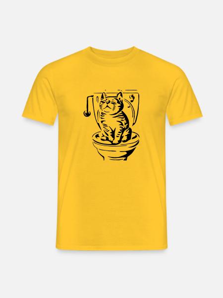 Litter box - Men's T-Shirt - yellow