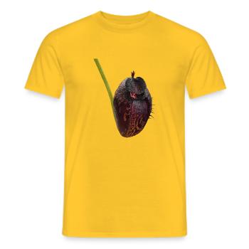 Nepenthes aristolochioides 02 - Männer T-Shirt - Gelb - Vorne - AI Model Male 178 dark (178cm)