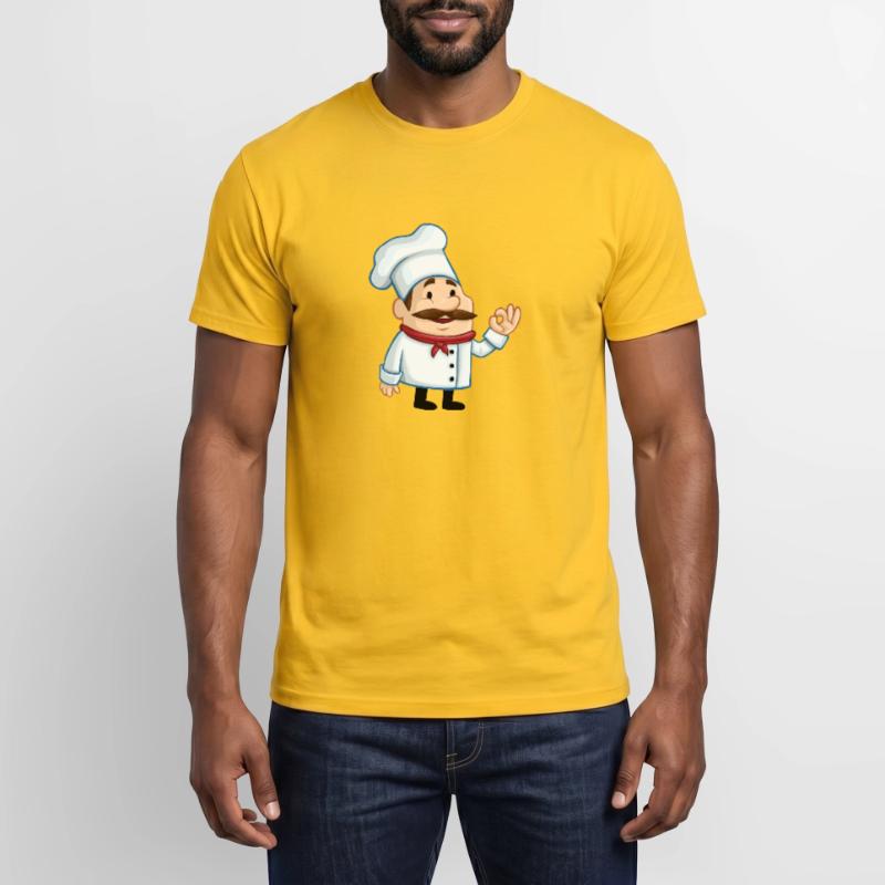 chef chef baker baecker kitchen kitchen kitchen1 Men's T-Shirt
