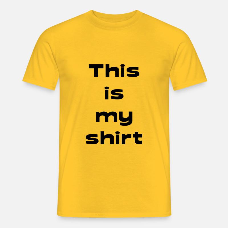 lustiges Design Geschenk Geschenkidee - Männer T-Shirt - Gelb