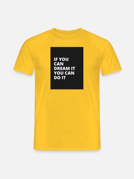 DREAM - T-shirt homme - jaune