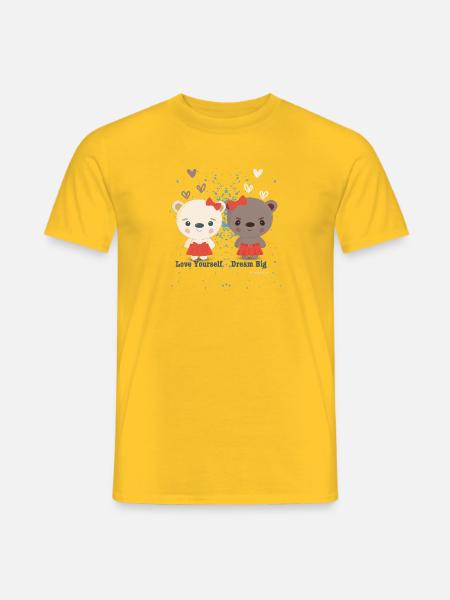 Lean & Loo Offical theme shirt - Men's T-Shirt - yellow