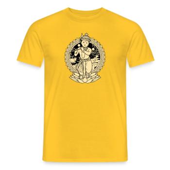 Der kleine Krishna 1 - Männer T-Shirt - Gelb - Vorne - AI Model Male 178 dark (178cm)