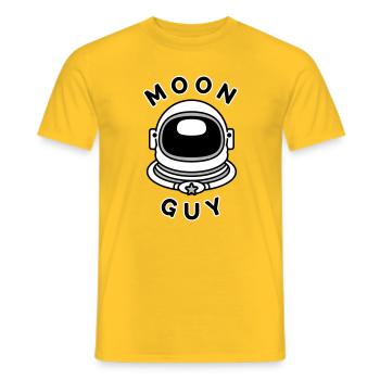 Moon Guy 2 (couleur changeante) - T-shirt homme - jaune - Devant - AI Model Male 178 dark (178cm)