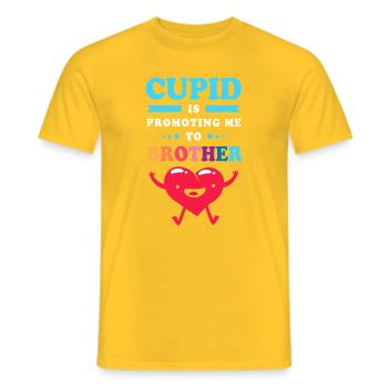 Gender Reveal Saint-Valentin Futurs parents - T-shirt homme - jaune - Devant - AI Model Male 178 dark (178cm)