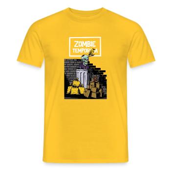 Zombie-Saison - Männer T-Shirt - Gelb - Vorne - AI Model Male 178 dark (178cm)