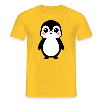 Panda Kiss Kawaii - Männer T-Shirt - Gelb - Vorne - AI Model Male 178 dark (178cm)