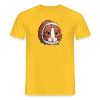 Cobaye duveteux - T-shirt homme - jaune - Devant - AI Model Male 178 dark (178cm)