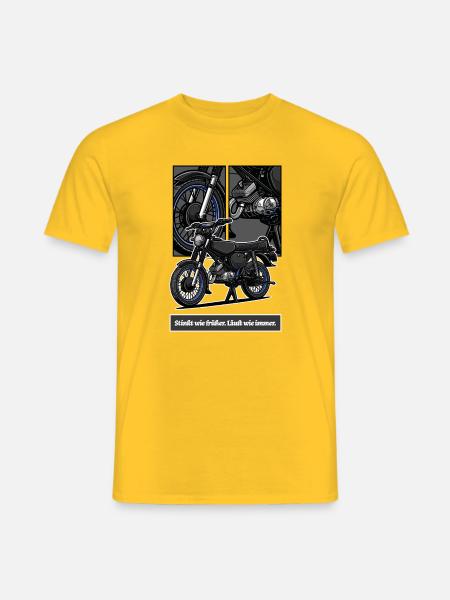S51 (blau) // Illustration - Männer T-Shirt - Gelb