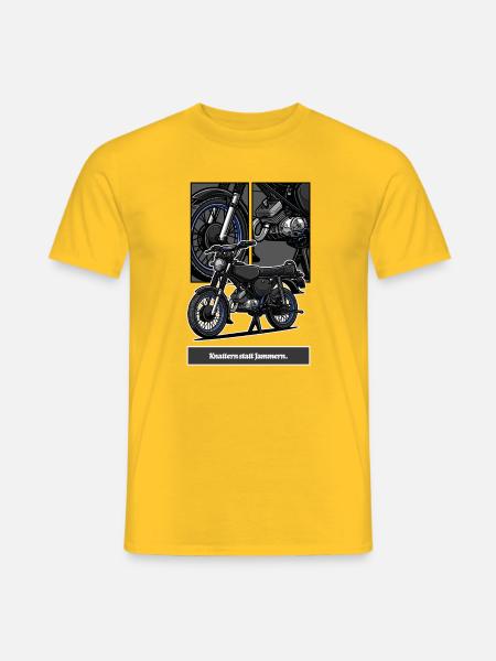 S51 (blau) // Illustration - Männer T-Shirt - Gelb