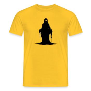 Fantôme effrayant - T-shirt homme - jaune - Devant - AI Model Male 178 dark (178cm)