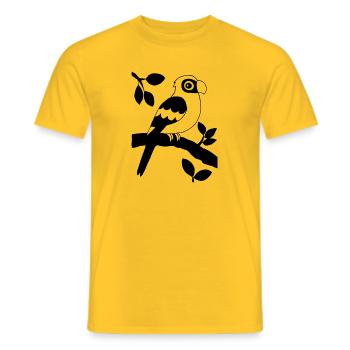 Parrot - Men's T-Shirt - yellow - Front - AI Model Male 178 dark (178cm)