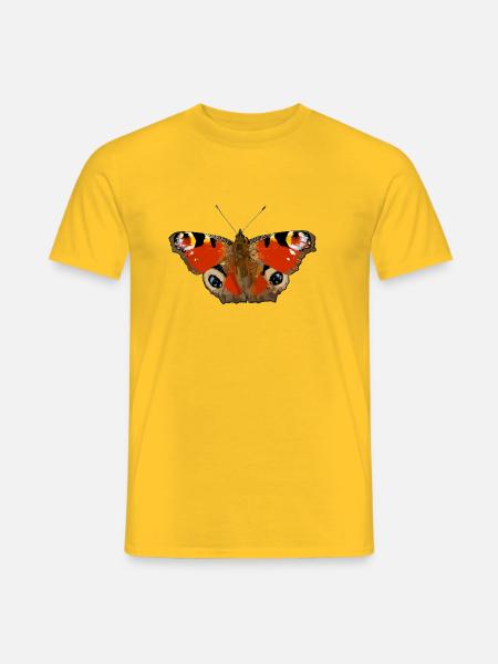 Peacock butterfly - Men's T-Shirt - yellow