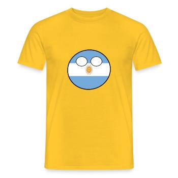 Countryball Country Ball Country Home Argentina - Men's T-Shirt - yellow - Front - AI Model Male 178 dark (178cm)