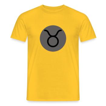 Sternzeichen Stier - Männer T-Shirt - Gelb - Vorne - AI Model Male 178 dark (178cm)