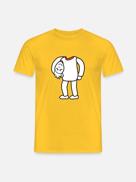 Head under the arm - Men's T-Shirt - yellow