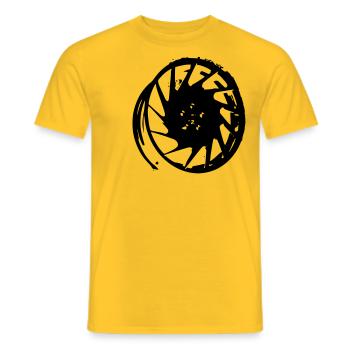 Felge - Männer T-Shirt - Gelb - Vorne - AI Model Male 178 dark (178cm)