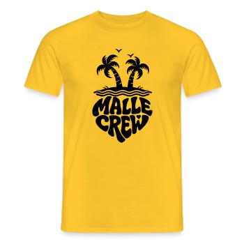 Mallorca Crew - Men's T-Shirt - yellow - Front - AI Model Male 178 dark (178cm)