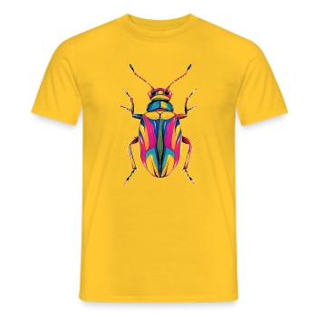 Maikäfer Süßer Hirschkäfer Nashornkäfer Insekten - Männer T-Shirt - Gelb - Vorne - AI Model Male 178 dark (178cm)