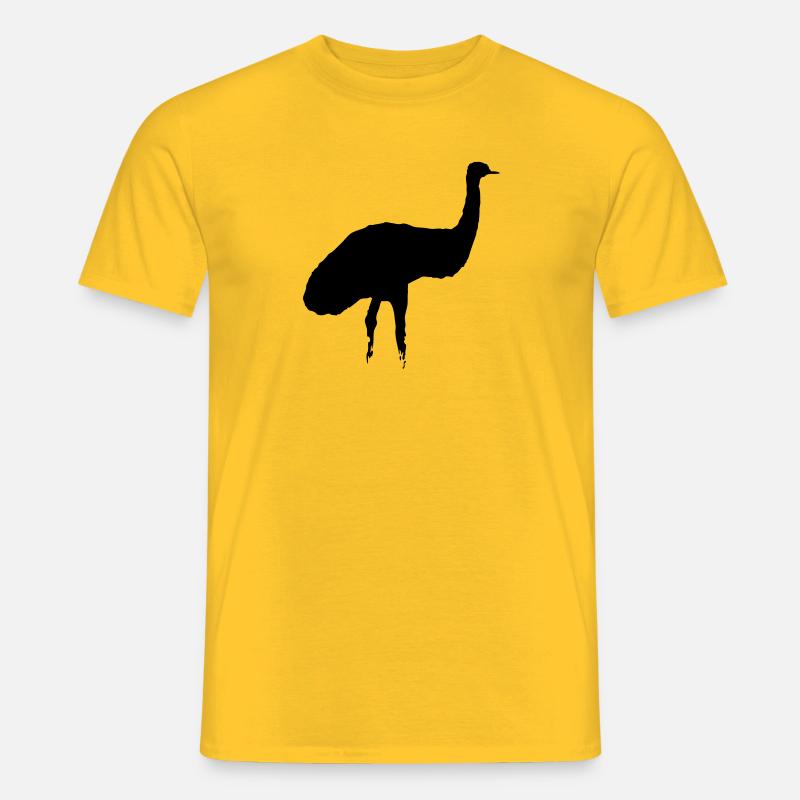 Emu - Männer T-Shirt - Gelb