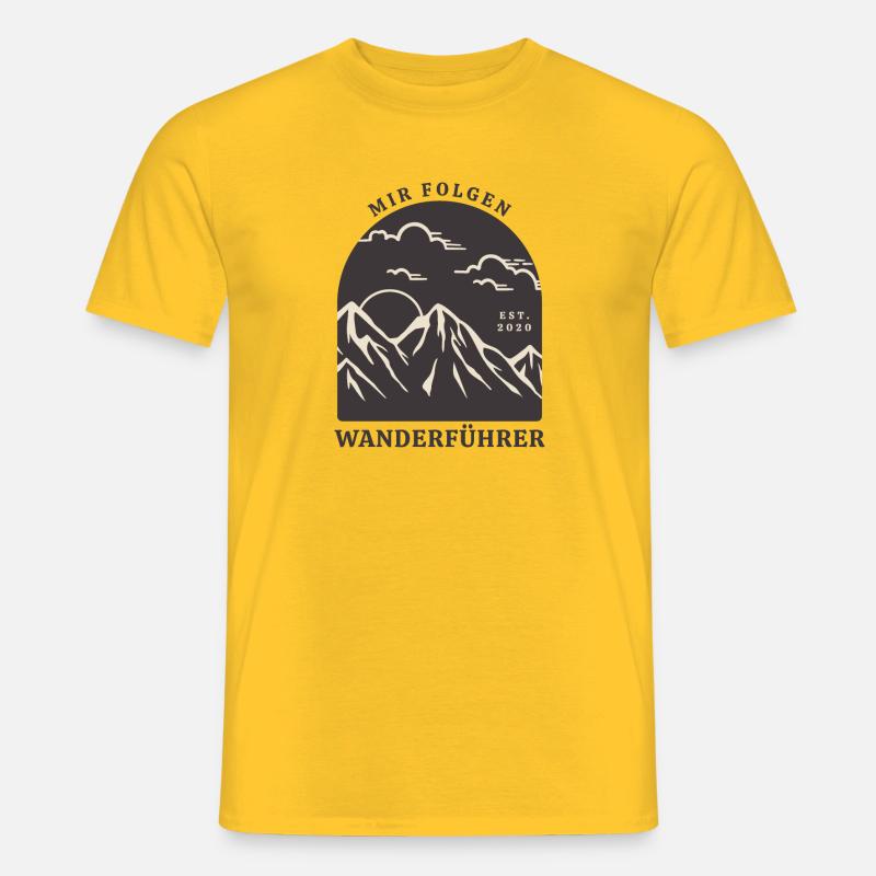 wanderführer - Männer T-Shirt - Gelb