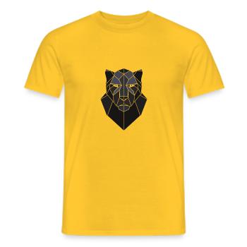 BlackPanther - T-shirt homme - jaune - Devant - AI Model Male 178 dark (178cm)