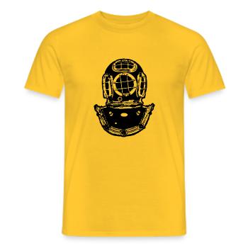 Diver 6 - Men's T-Shirt - yellow - Front - AI Model Male 178 dark (178cm)