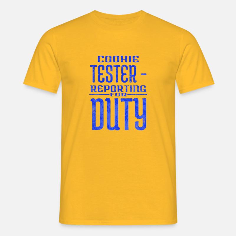 Browser Beards Baking Competition - Men's T-Shirt - yellow