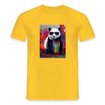 Sonnenbrille - Männer T-Shirt - Gelb - Vorne - AI Model Male 178 dark (178cm)