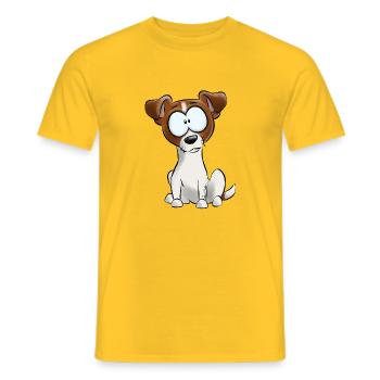 Je suis Jack Russell Terrier - T-shirt homme - jaune - Devant - AI Model Male 178 dark (178cm)