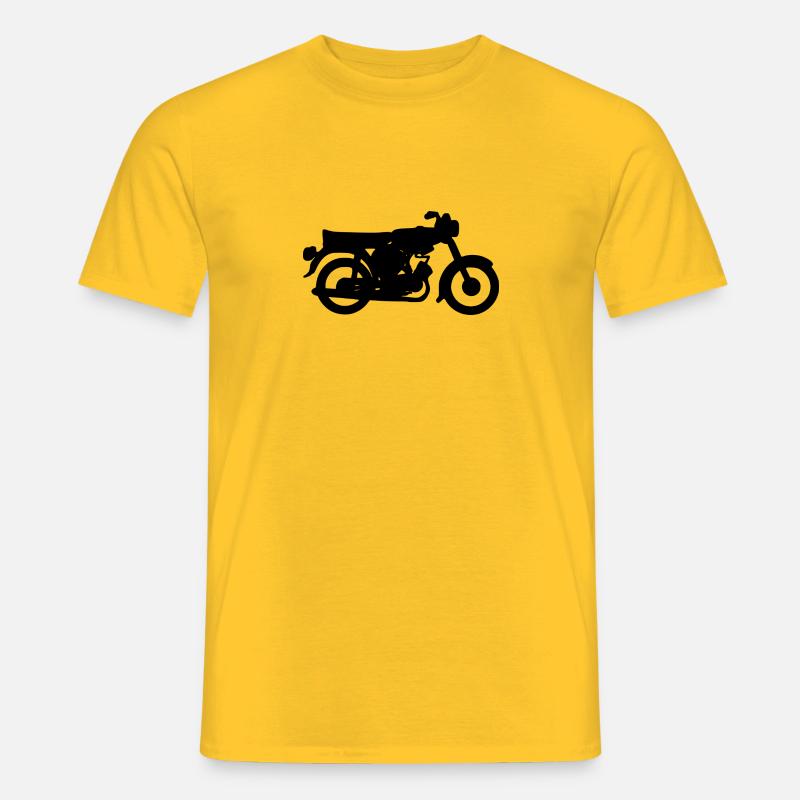 Die Simson S51 schwarz - Männer T-Shirt - Gelb