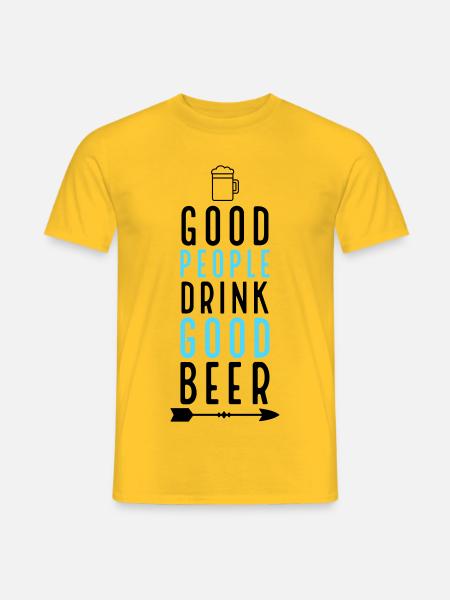 Bière - T-shirt homme - jaune